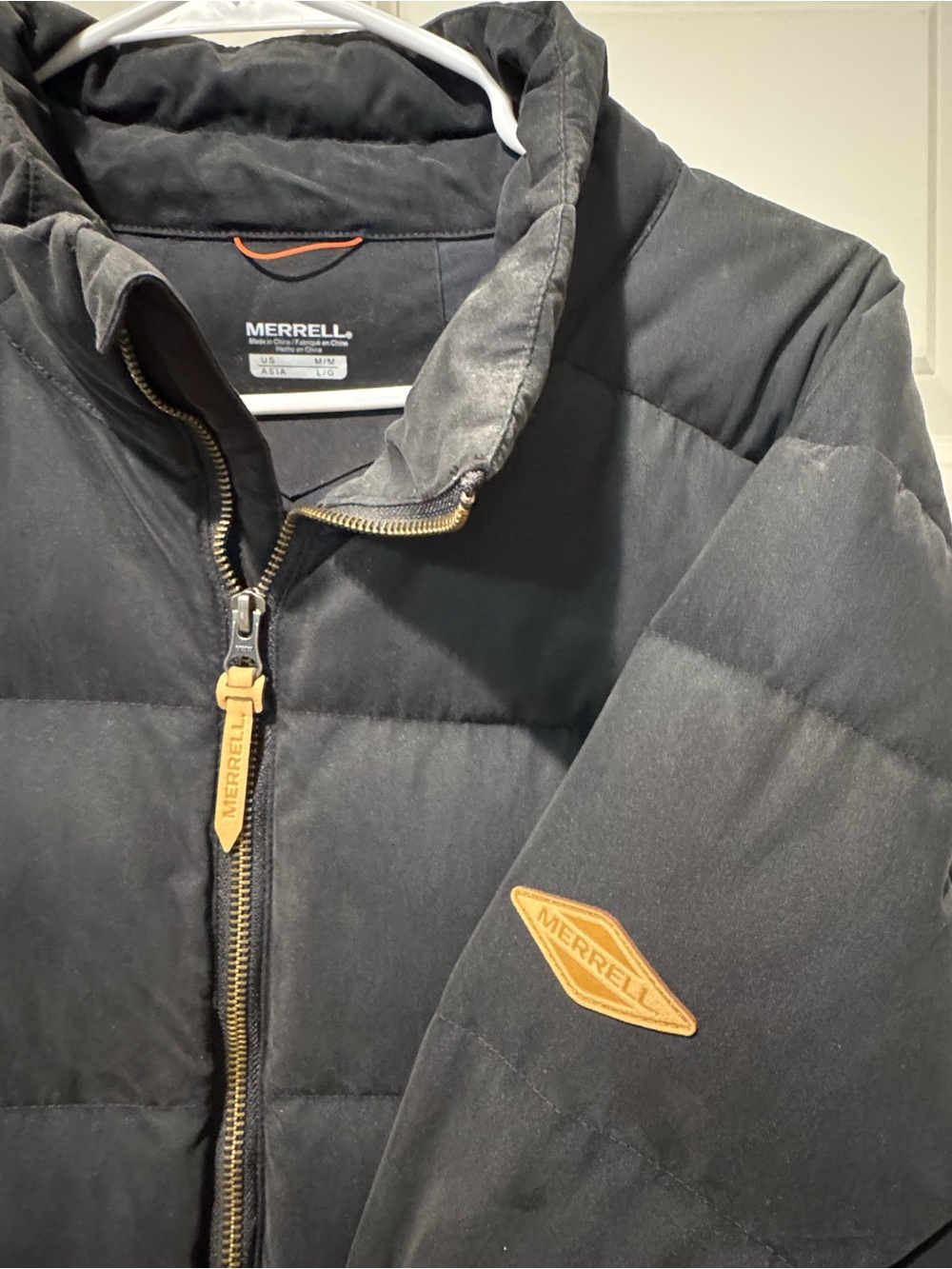 Merrell Men's Dark Gray Quilted Puffer Jacket with Flap Pockets - Picture 5 of 5